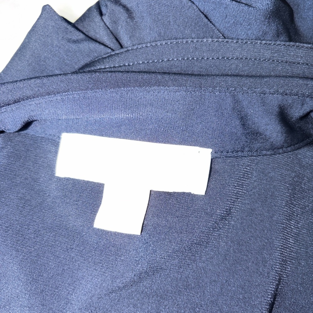 Michael Kors Solid Navy Blue Jersey Tank Maxi Dress 1X Classic Summer No Belt - Picture 7 of 11